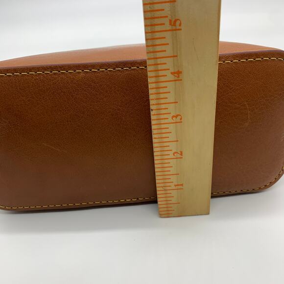 Dooney & Bourke Suki Crossbody Bag Florentine Leather Brown Natural Purse - Picture 7 of 13